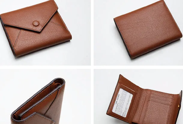 Leather Cute billfold Slim Wallets Change Card Holder Wallet Purse For Women Girl