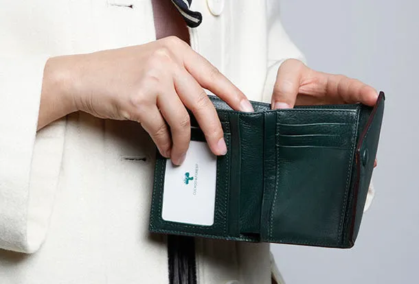 Leather Cute billfold Slim Wallets Change Card Holder Wallet Purse For Women Girl
