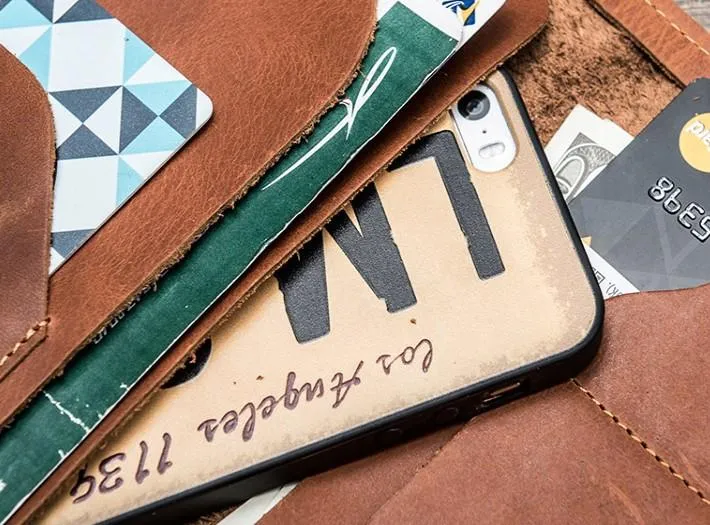 Leather Men Travel Wallet Passport Wallets Bifold Long Wallets for Men