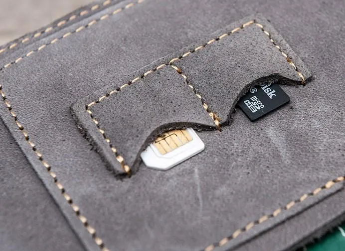Leather Men Travel Wallet Passport Wallets Bifold Long Wallets for Men
