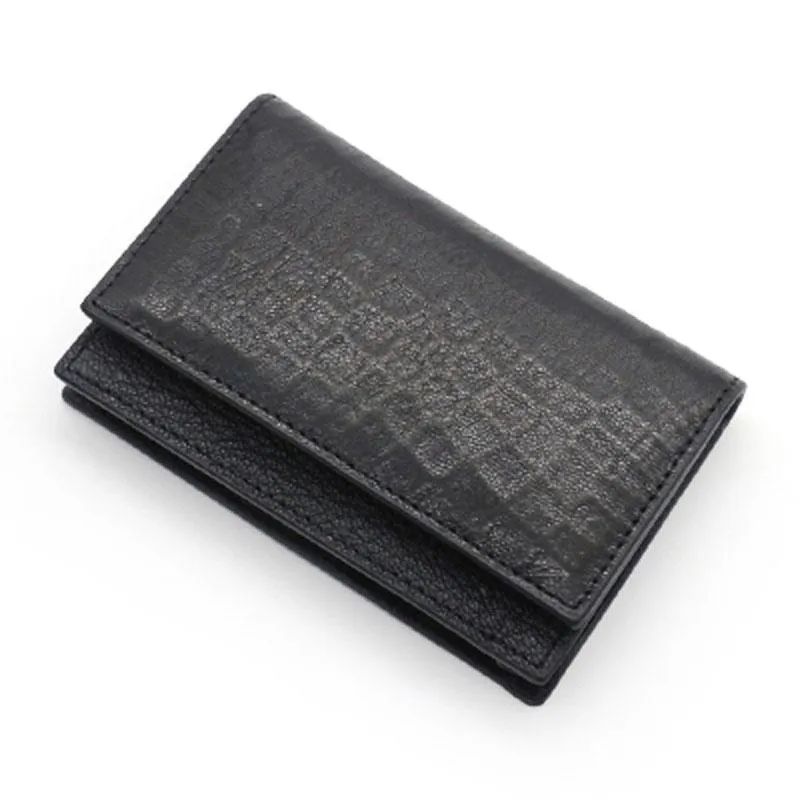 Leather Mens Card Wallet Front Pocket Wallet Small Slim Wallets Change Wallet for Men
