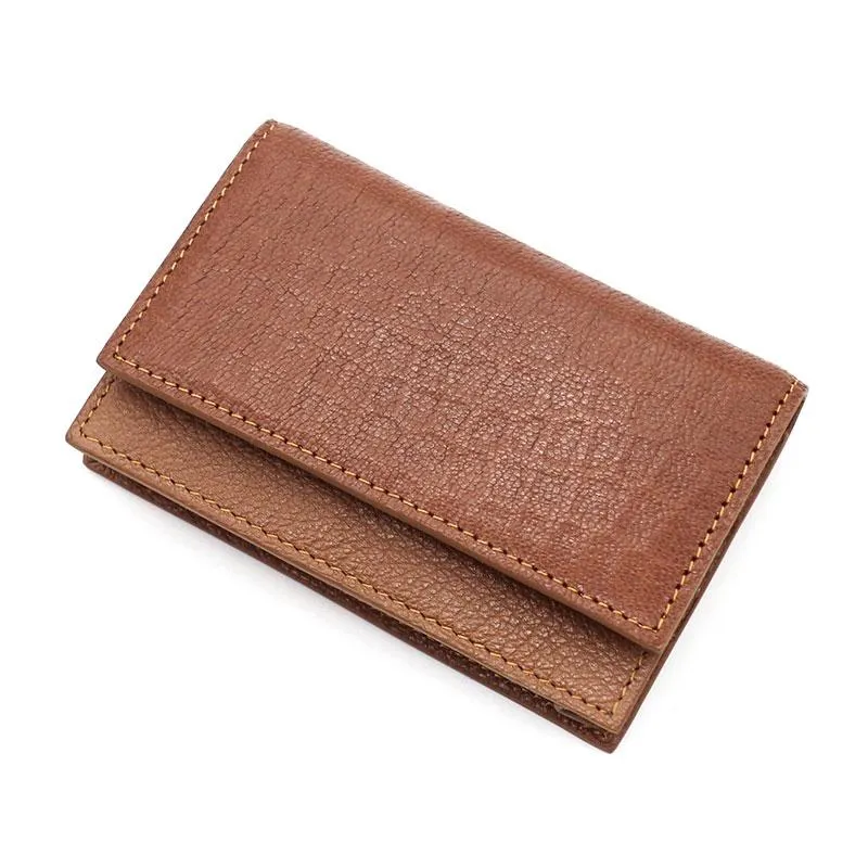 Leather Mens Card Wallet Front Pocket Wallet Small Slim Wallets Change Wallet for Men