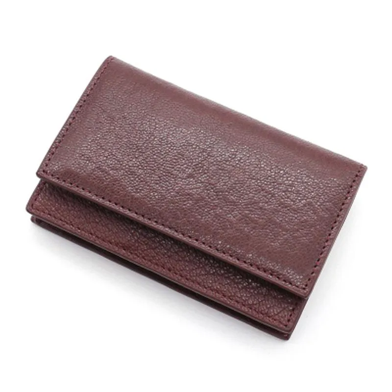 Leather Mens Card Wallet Front Pocket Wallet Small Slim Wallets Change Wallet for Men