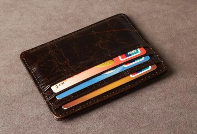 Leather Mens Cool Slim Front Pocket Wallets Leather Wallet Men Small Wallets  for Men