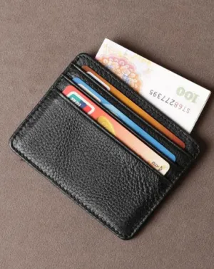 Leather Mens Cool Slim Front Pocket Wallets Leather Wallet Men Small Wallets  for Men