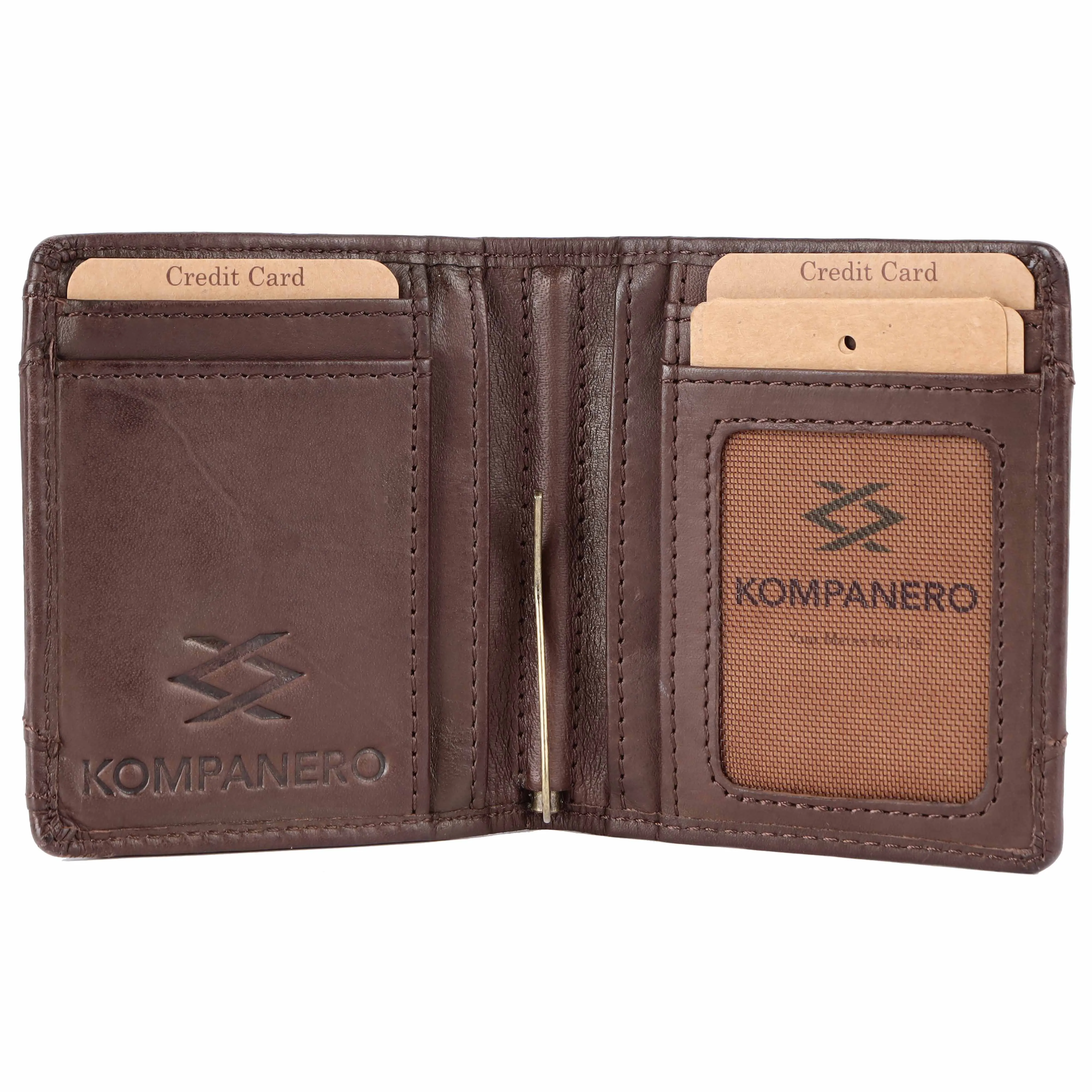 Leo - The Money Clip Wallet -Dark Brown