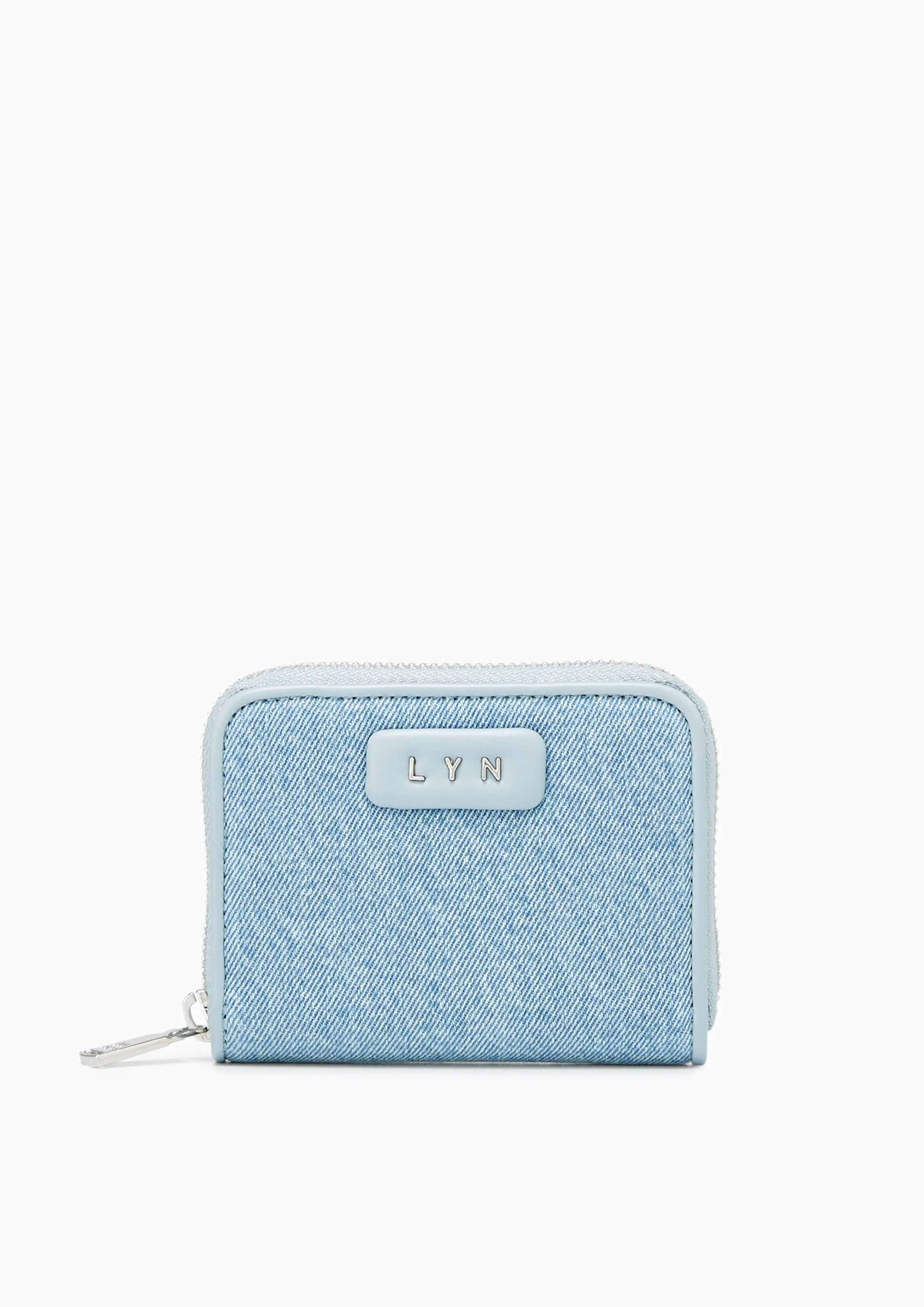 Lora Zip Short Wallet Light Blue