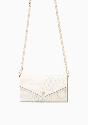 Minyas Infinite Long Wallet Printed Beige