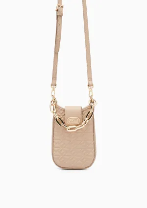 Monas Canvas Mobile Wallet  Dark Beige