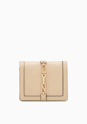 Mony Short Wallet Beige