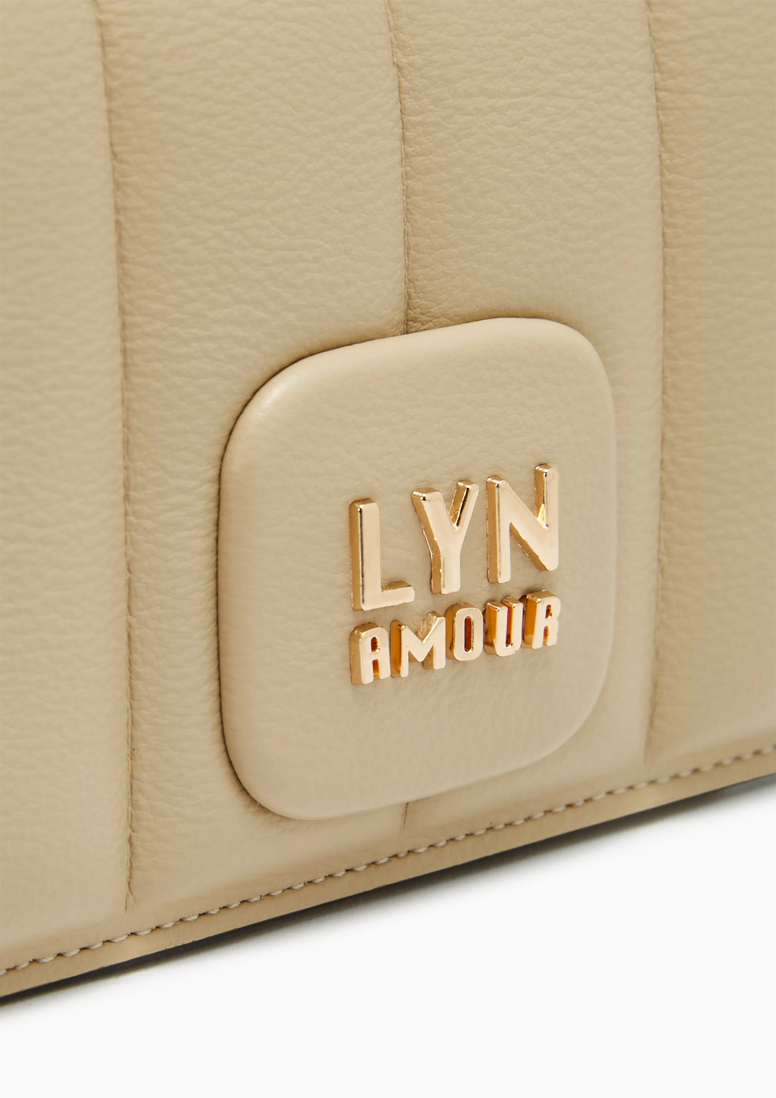 Naw Patti Short Wallet On Chain Beige