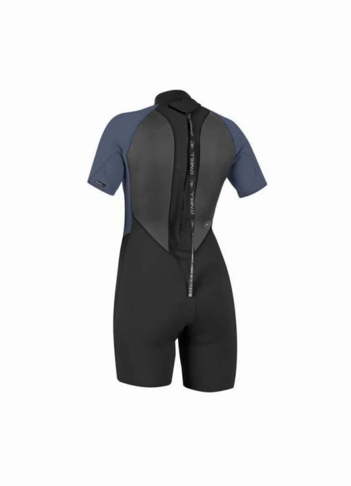 O'Neill Womens Reactor-2 2mm Back Zip Shorty Wetsuit Black Mist