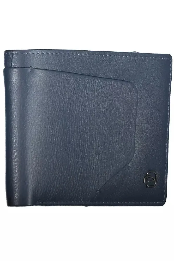 Piquadro Blue Leather Men Wallet