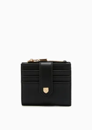 Re-Edit Marble Semi  Short Wallet Black