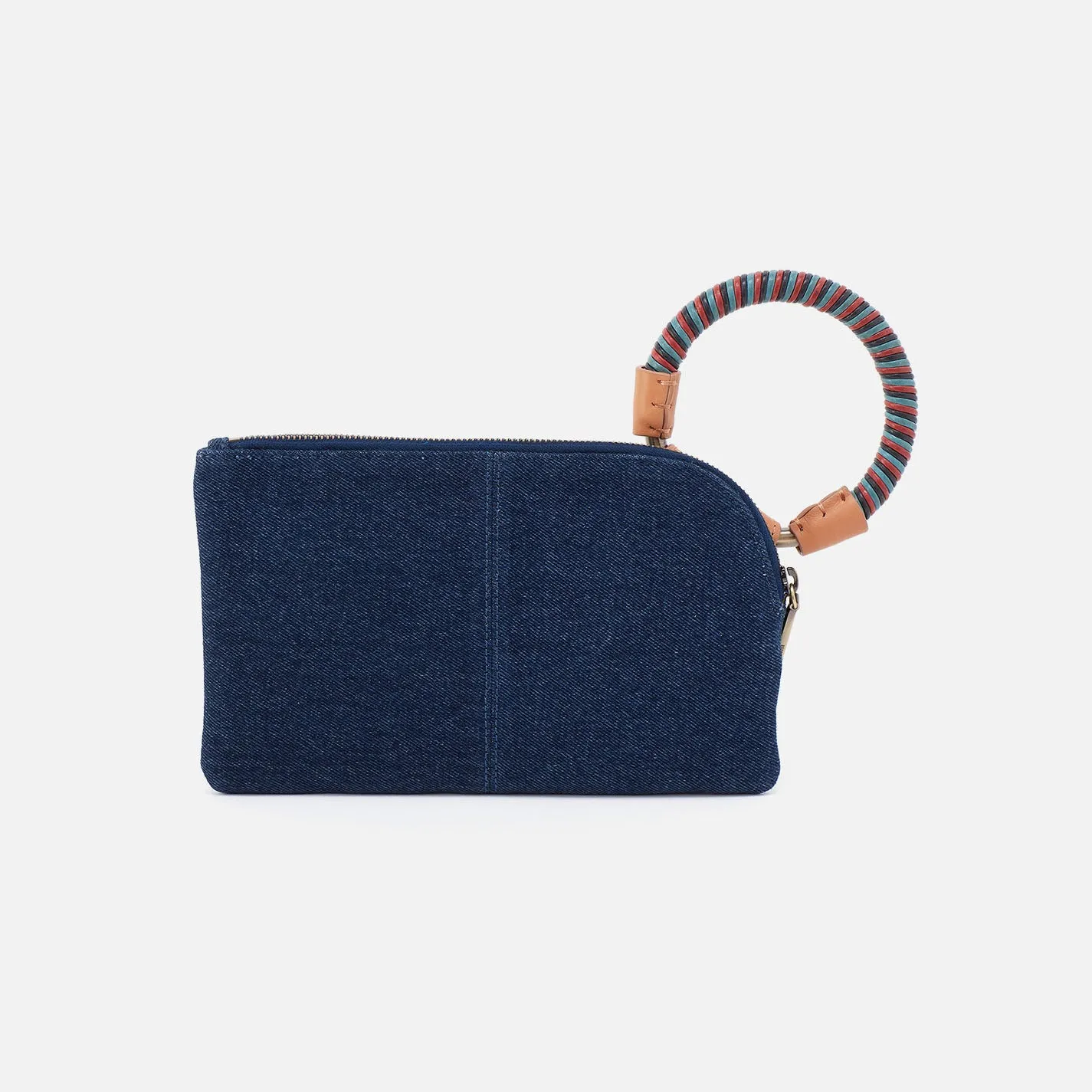 Sable Wristlet In Denim Fabric - Dark Denim