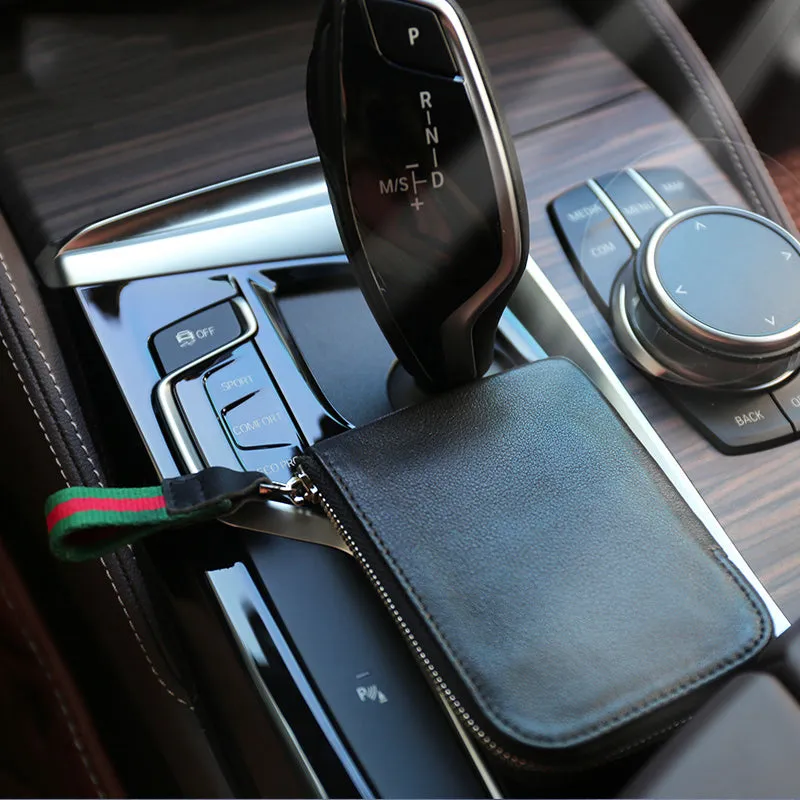 Slim Women Coffee Leather Billfold Wallet Small Zip Coin Wallets Zipper Change Wallets For Women