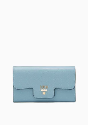Snappy Fold Long Wallet Blue