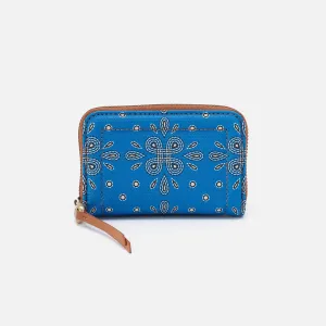 Soma Small Wallet In Coated Canvas - Blue Journey Bandana