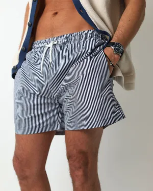 Swim short | Navy Pinstripe