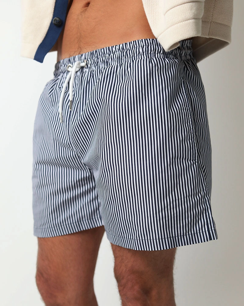 Swim short | Navy Pinstripe