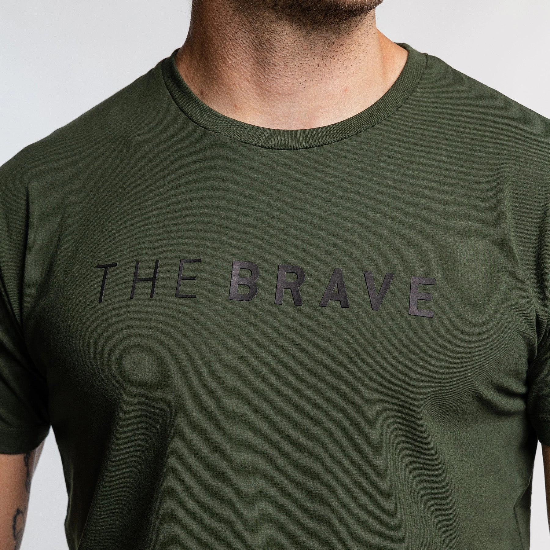 The Brave - Men's Signature T-Shirt - DARK OLIVE
