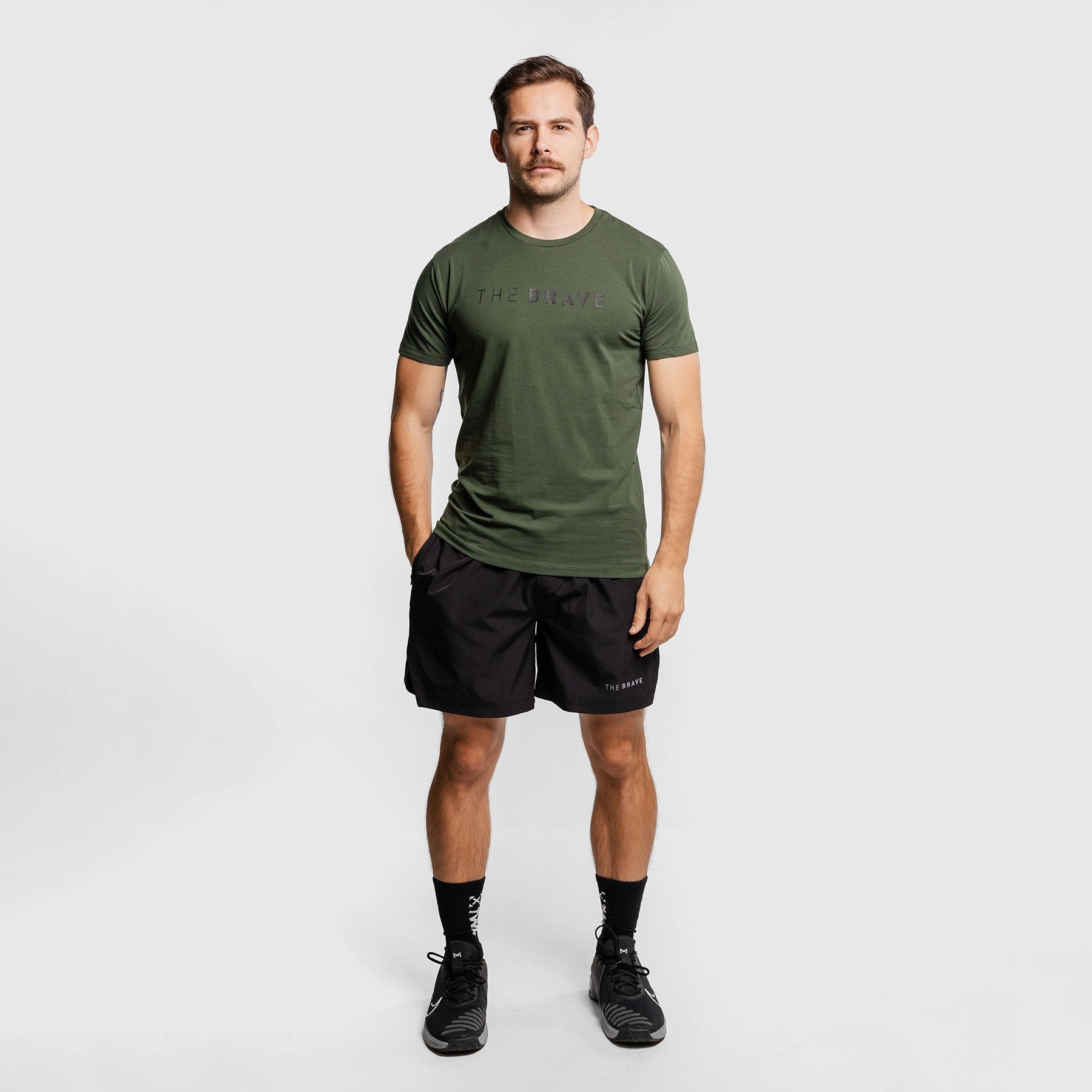 The Brave - Men's Signature T-Shirt - DARK OLIVE