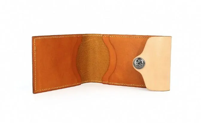 Unique Leather Mens Card Wallet Front Pocket Wallets Small Change Wallet for Men