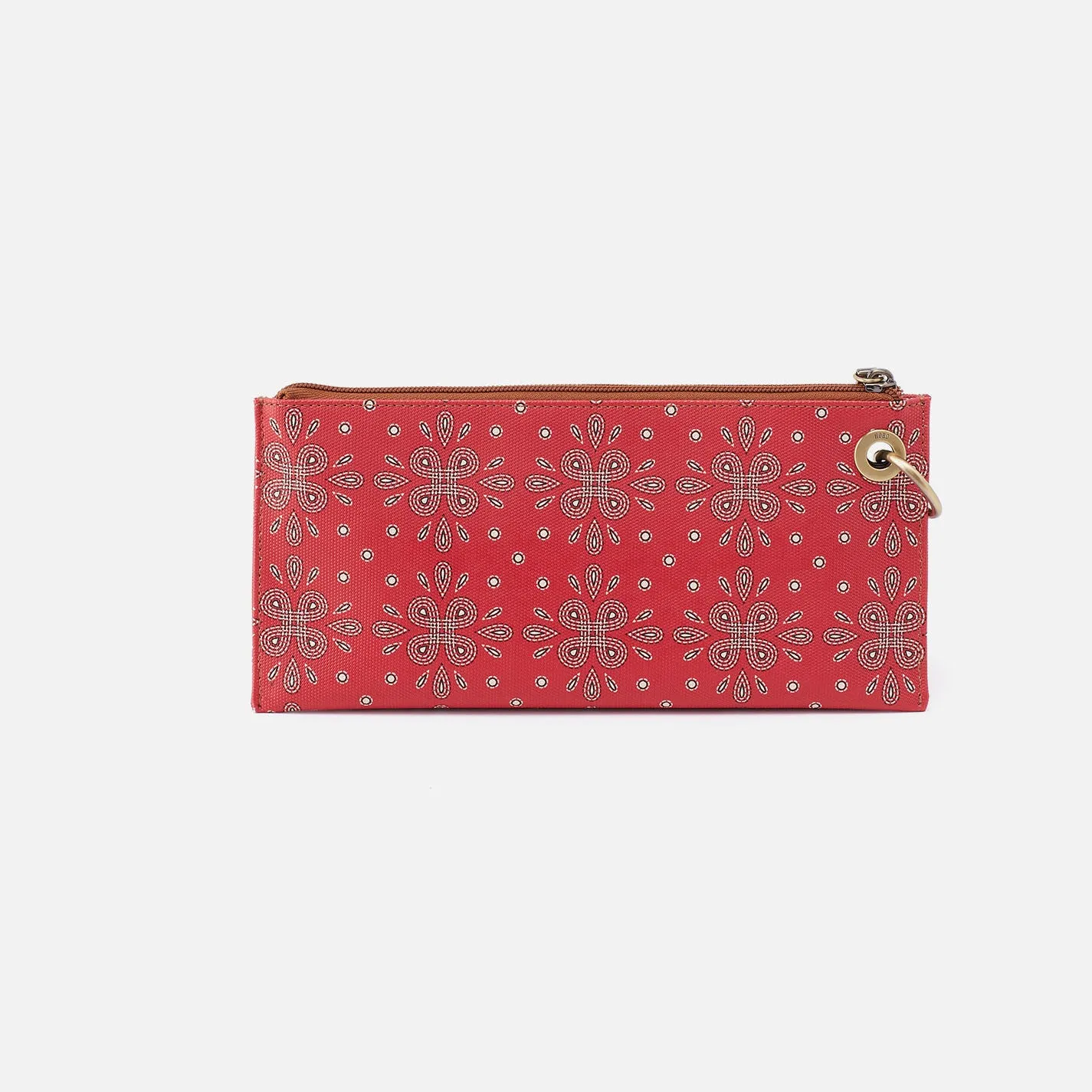 Vida Wristlet In Coated Canvas - Red Journey Bandana