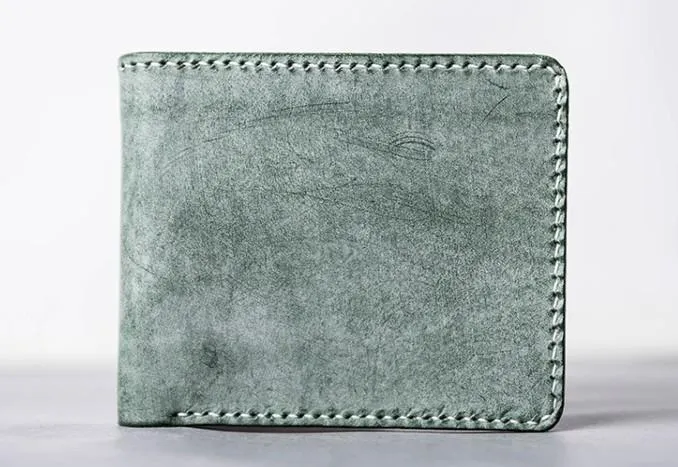 Vintage Bifold Leather Men Small Wallet billfold Wallet for Men