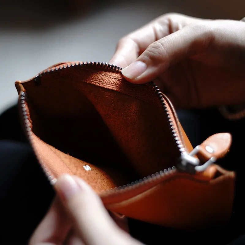 Vintage Black Leather Zipper Wallet Womens Zip Around Wallets Black Ladies Zipper Clutch Wallet for Women