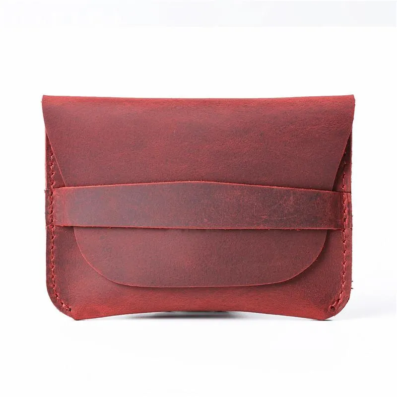 Vintage Brown Leather Men's Coin Holder Black Card Wallet Slim billfold Wallet For Men