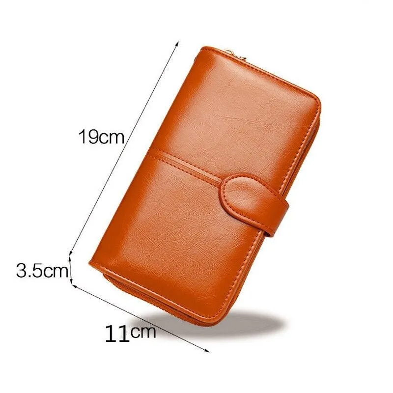 Women Leather Clutch Wallet
