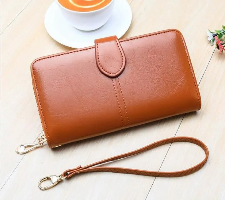 Women Leather Clutch Wallet