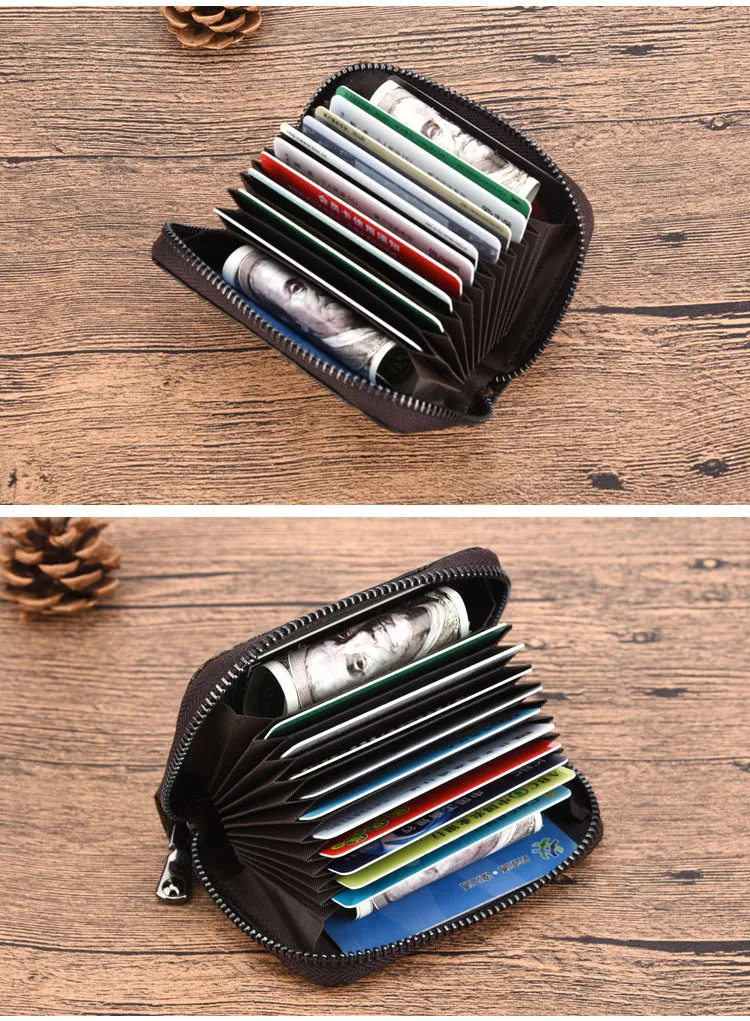 Womens Green Leather Small Zip Around Wallet Rose Billfold Wristlet Wallet Floral Ladies Zipper Small Card Wallet for Women