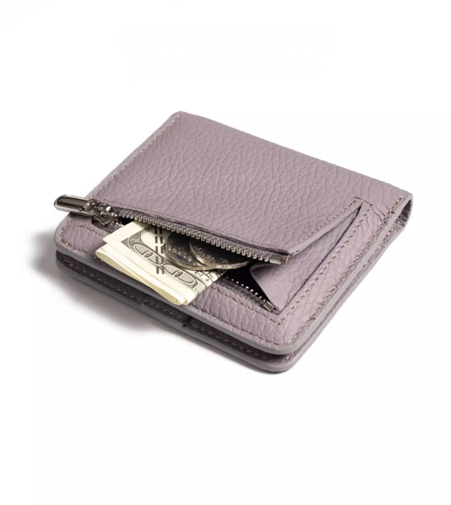 Women's Small Wallet Women's Billfold Red Leather Billfolds for Women Women's Short Wallet